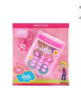 Y2K Vegan Lizzie McGuire 📱👄 6 Shade Lip Palette 1.3 oz + Keychain Profusion NWT